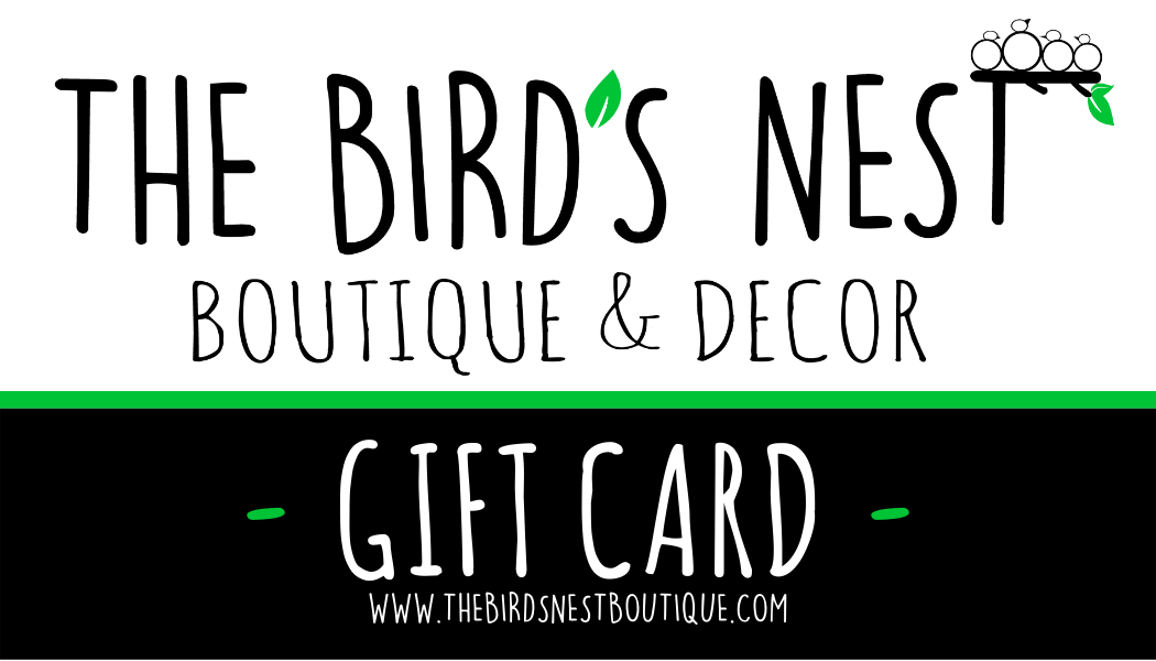 Gift Card Bird's Nest Boutique & Decor Oakwood Canton Ohio 2680 Easton St NE